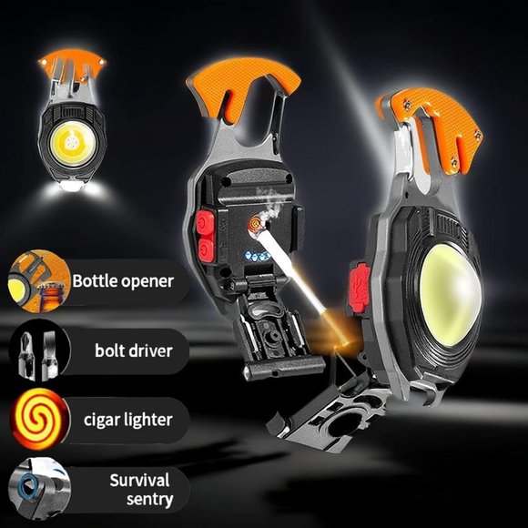 High Quality Pocket Flashlight Keychain, COB & LED Work Light(1 Pack) - Picture 3 of 10